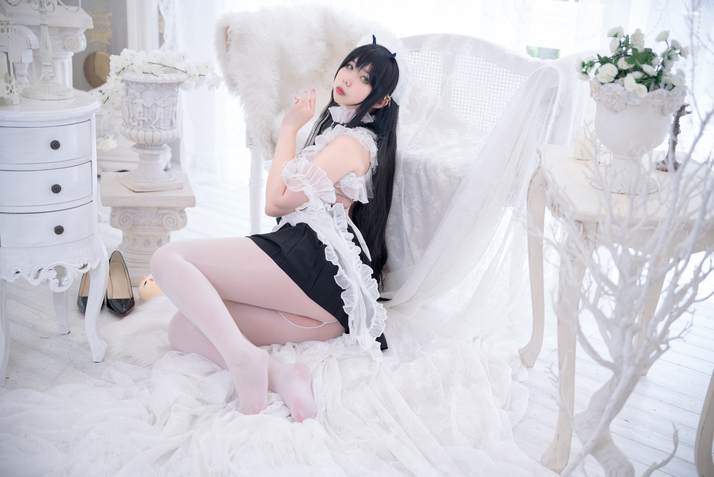 图片[1]-Meroko_魅瞳 – NO.003 碧蓝航线 不挠女仆没干劲的小姐姐[53P]-XikXak